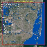 Two Feet Sea Level Rise, Miami. Data Source: Climate Central / High Water Line | Miami. Map Source: Matthew Toro. 2013.