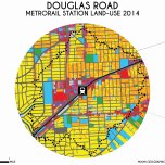 Douglas Road Metrorail Station 1-Mile Land-Use, 2014. Data Source: MDC Land-Use Management Application (LUMA). Map Source: Matthew Toro. 2014.